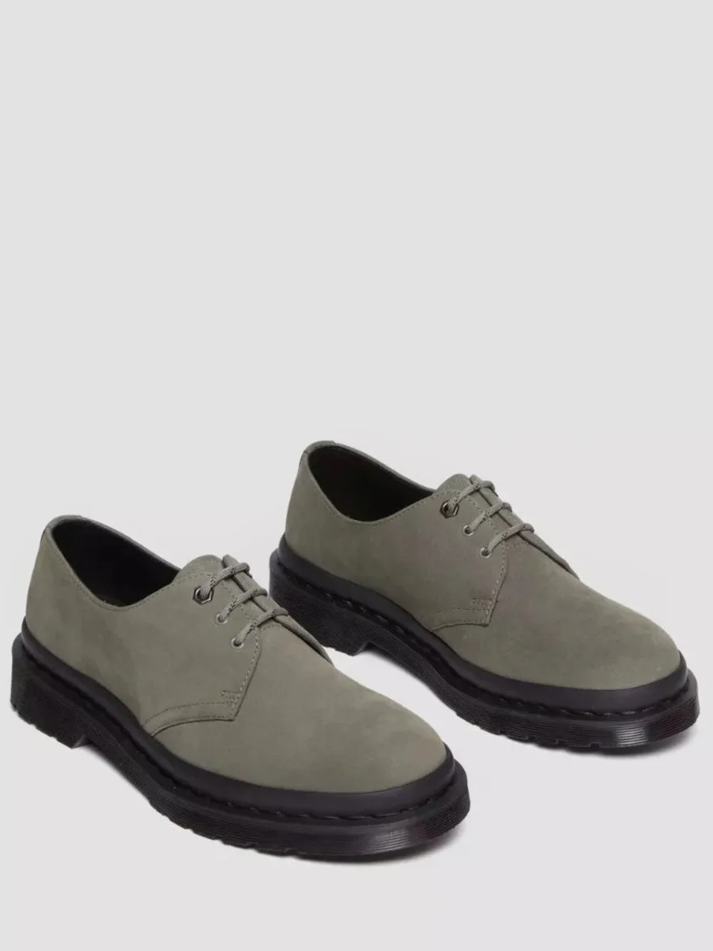 Dr. Martens Men's Size 5 - 1461 Milled Nubuck Oxford Shoes in Nickel Gray
